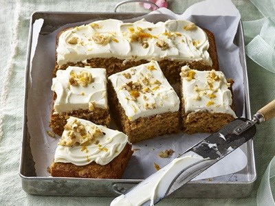 Carrot cake with cream cheese icing