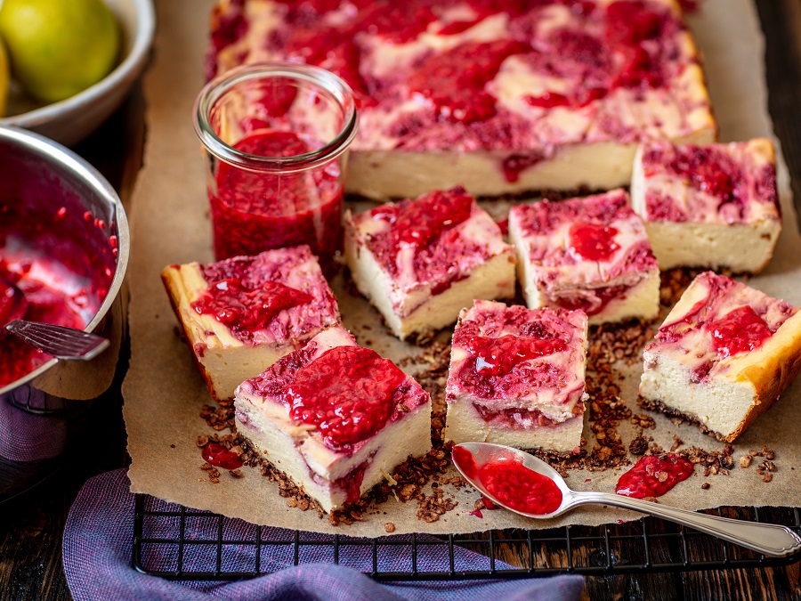Cheesecake with Raspberries