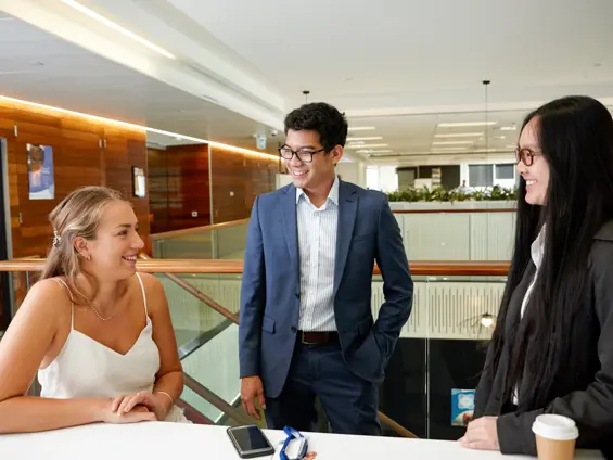Stockland Graduates mingling with each other
