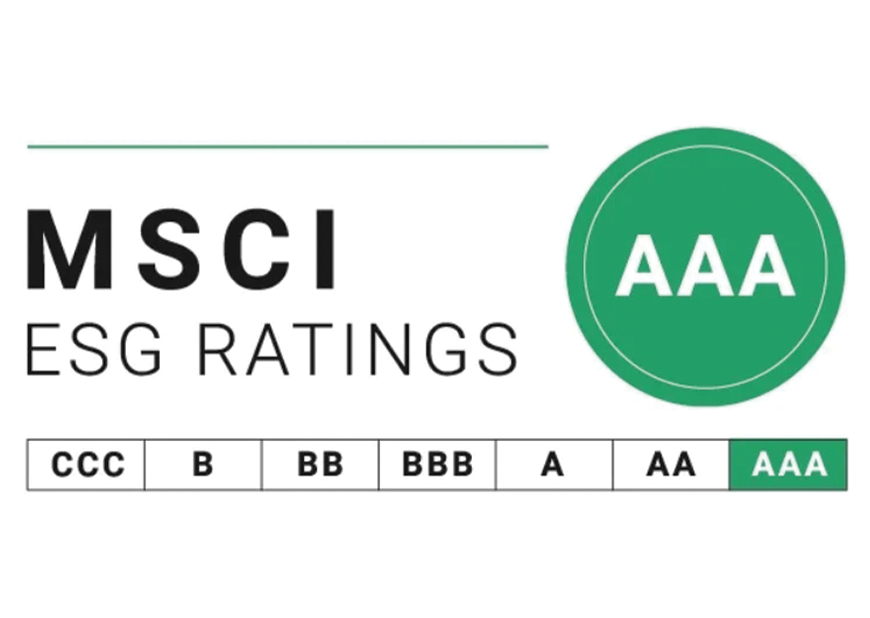 MSCI AA ESG Rating Award