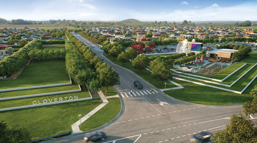 Artists' impression of Stockland's Cloverton community at Kalkallo in northern Melbourne