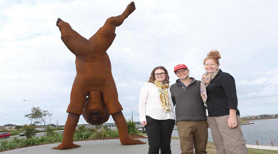 Stockland and the Sunshine Coast Council have unveiled a six-metre high public sculpture within the Sunshine Coast Health Precinct at Oceanside.