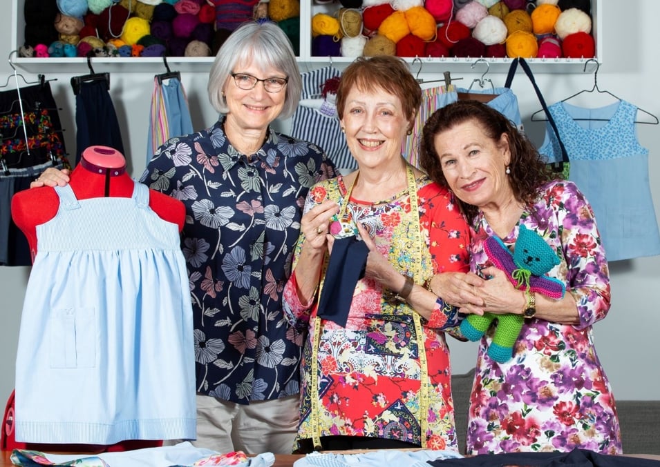 Homeowners band together to sew for those who need it