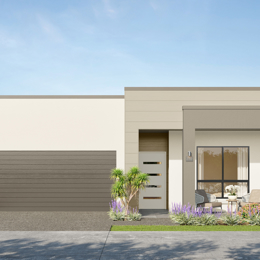 Avalon cube facade with country colour scheme