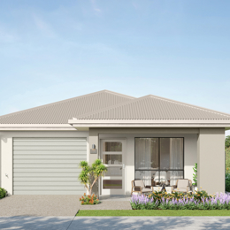 Laneway Living hip facade in country colour scheme