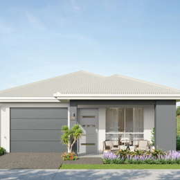 Laneway Living hip facade in urban colour scheme