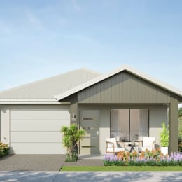Laneway living 2 gable facade with rainforest colour scheme