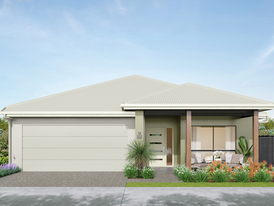 Monterey Hip Facade in rainforest colour scheme