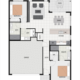 Newstead Hip Facade Floorplan