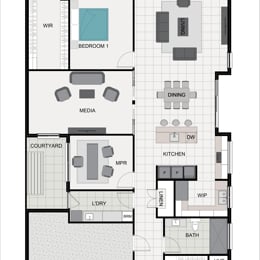 b by halcyon monteverde skillion facade floorplan