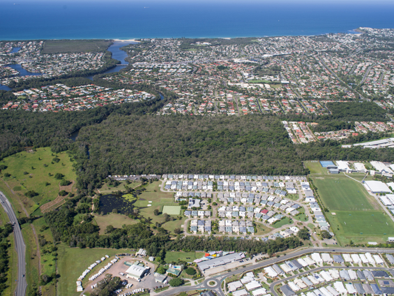 Halcyon Parks aerial view of the community 