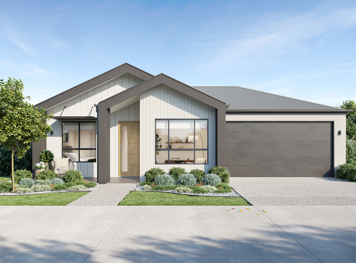 Grove Sharp Gable render in Town colour