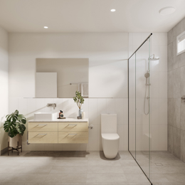 VH03 render for Bathroom in Bay colour