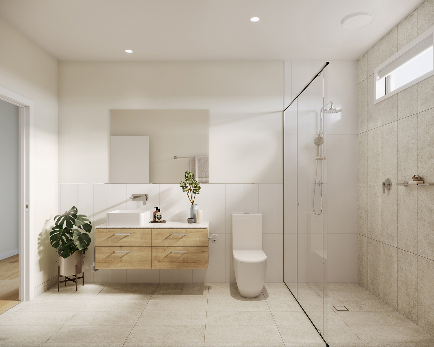 VH03 render for Bathroom in Country colour