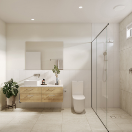 VH03 render for Bathroom in Country colour