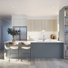 VH03 render for Kitchen in Bay colour