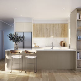 VH03 render for Kitchen in Country colour