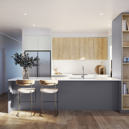 VH03 render for Kitchen in Town colour