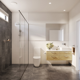 VH04 Bathroom render in Town colour