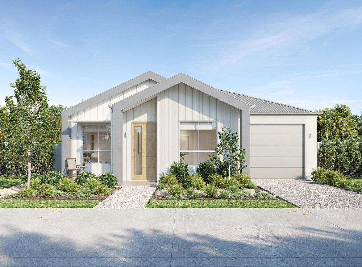 A VH04 Sharp Gable render in Bay colour scheme