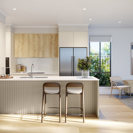 VH05 Kitchen render in Country colour