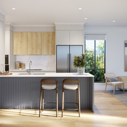VH05 Kitchen render in Town colour