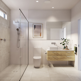 VH07 Bathroom render in Country colour