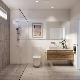 VH07 Bathroom render in Range colour