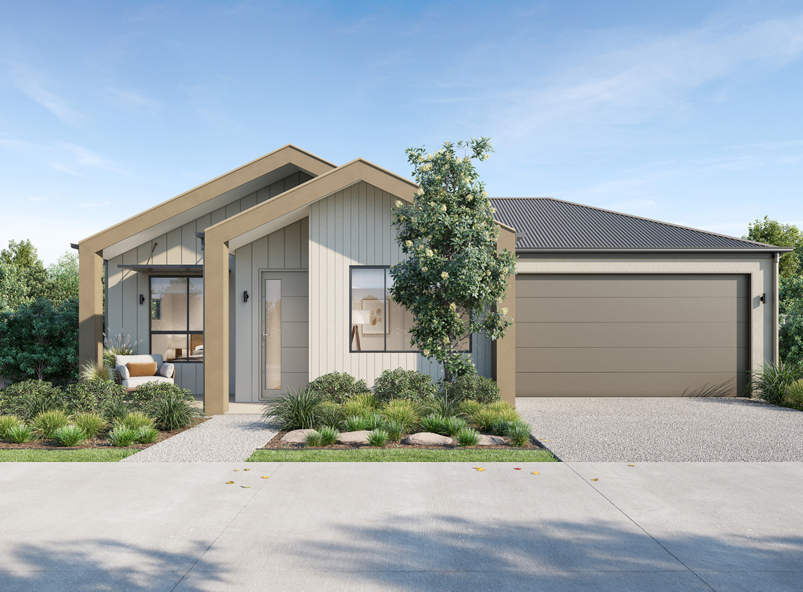 A VH07 Sharp Gable render in Country colour scheme