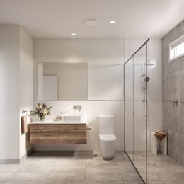 VH10 Bathroom render in Range colour