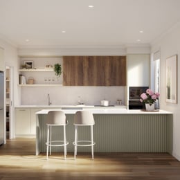 VH10 Kitchen render in Range colour