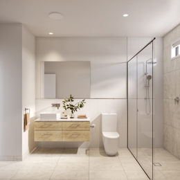 VH12 Bathroom render in Country colour