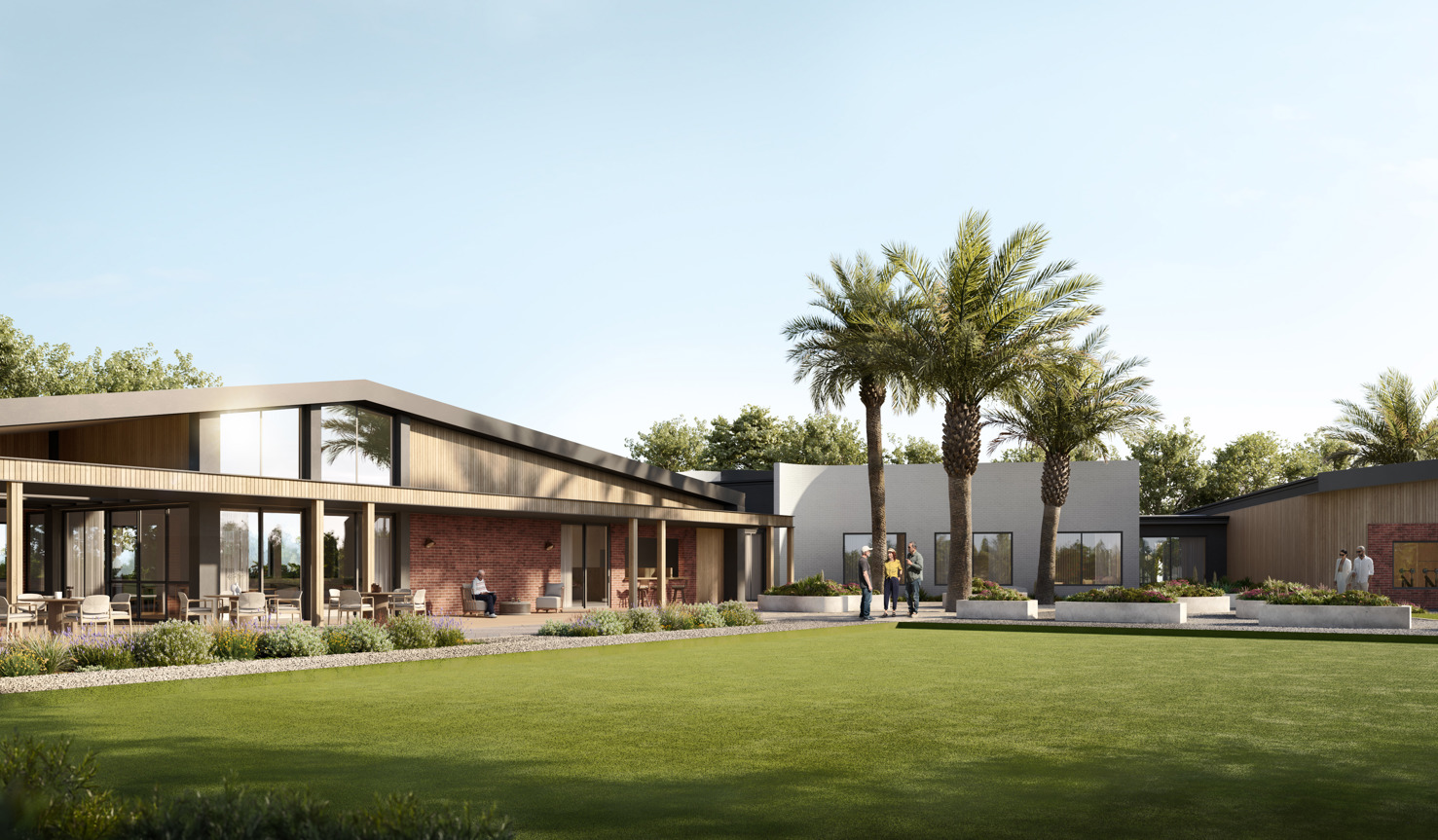 Render of the Halcyon Jardin clubhouse