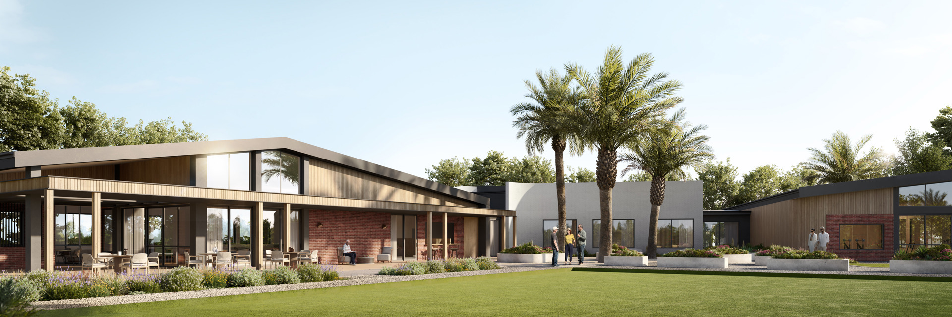 Render of the Halcyon Jardin clubhouse