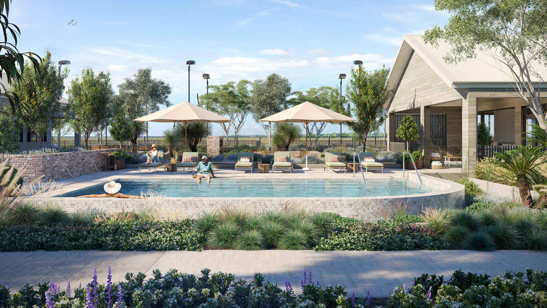 Render image of Halcyon Horizon's resort-style pool