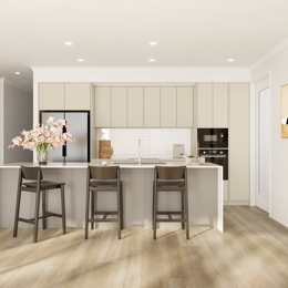 A H03 Kitchen render in the Country colour scheme