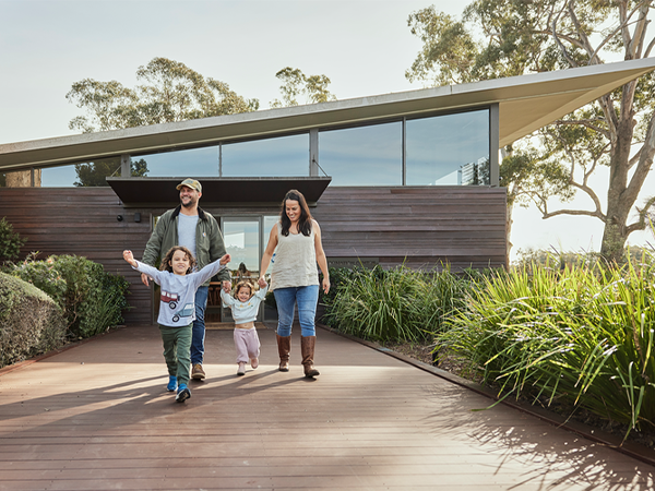 Family at Lakeside