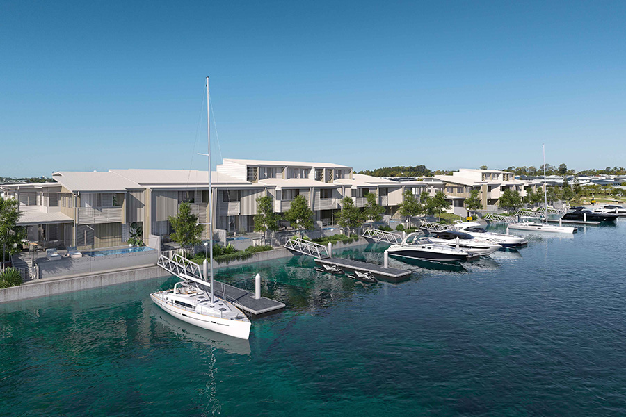 The Lake Residences Newport marina
