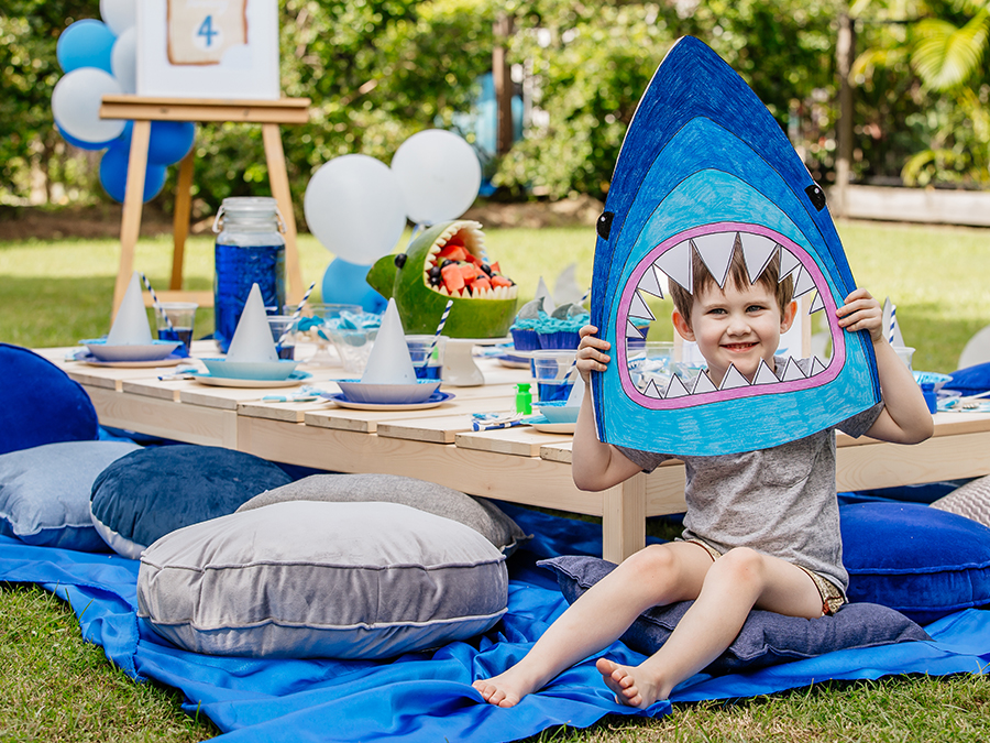 Shark themed table settings