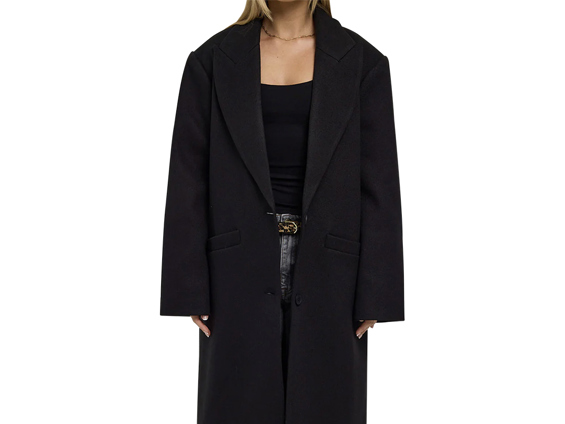 Universal Store Olsen Coat Onyx $139