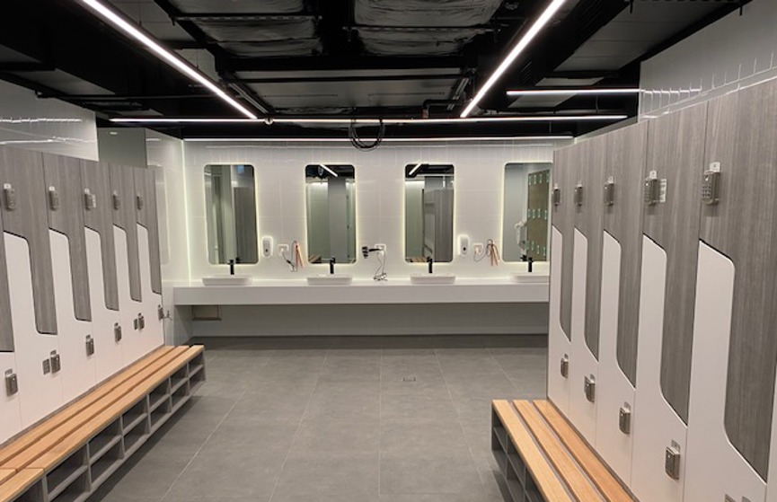 Triniti building end of trip facilities bathroom