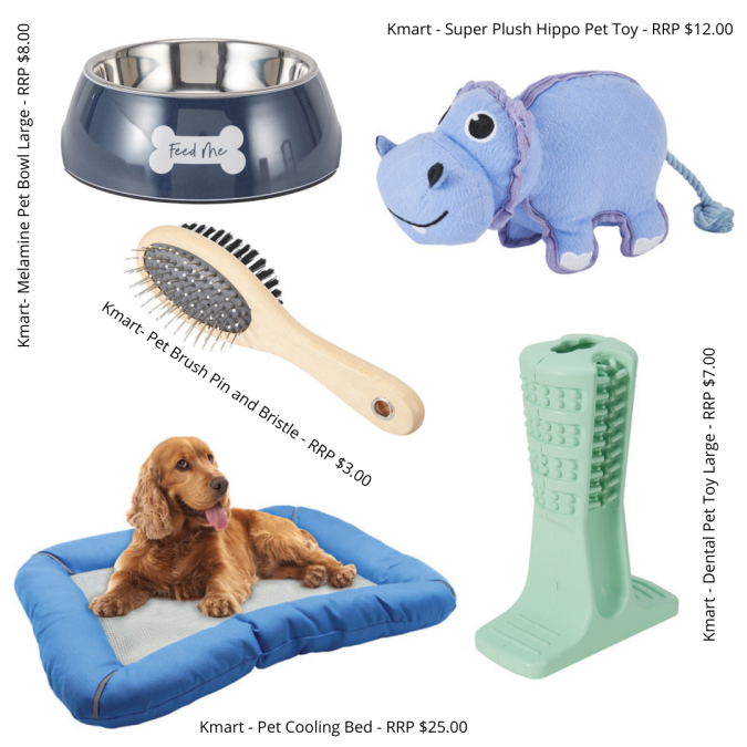 Dog products from Kmart