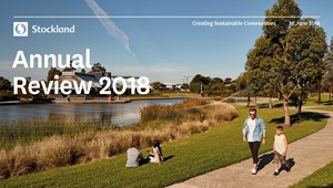 The cover of the Stockland Annual Review 2018