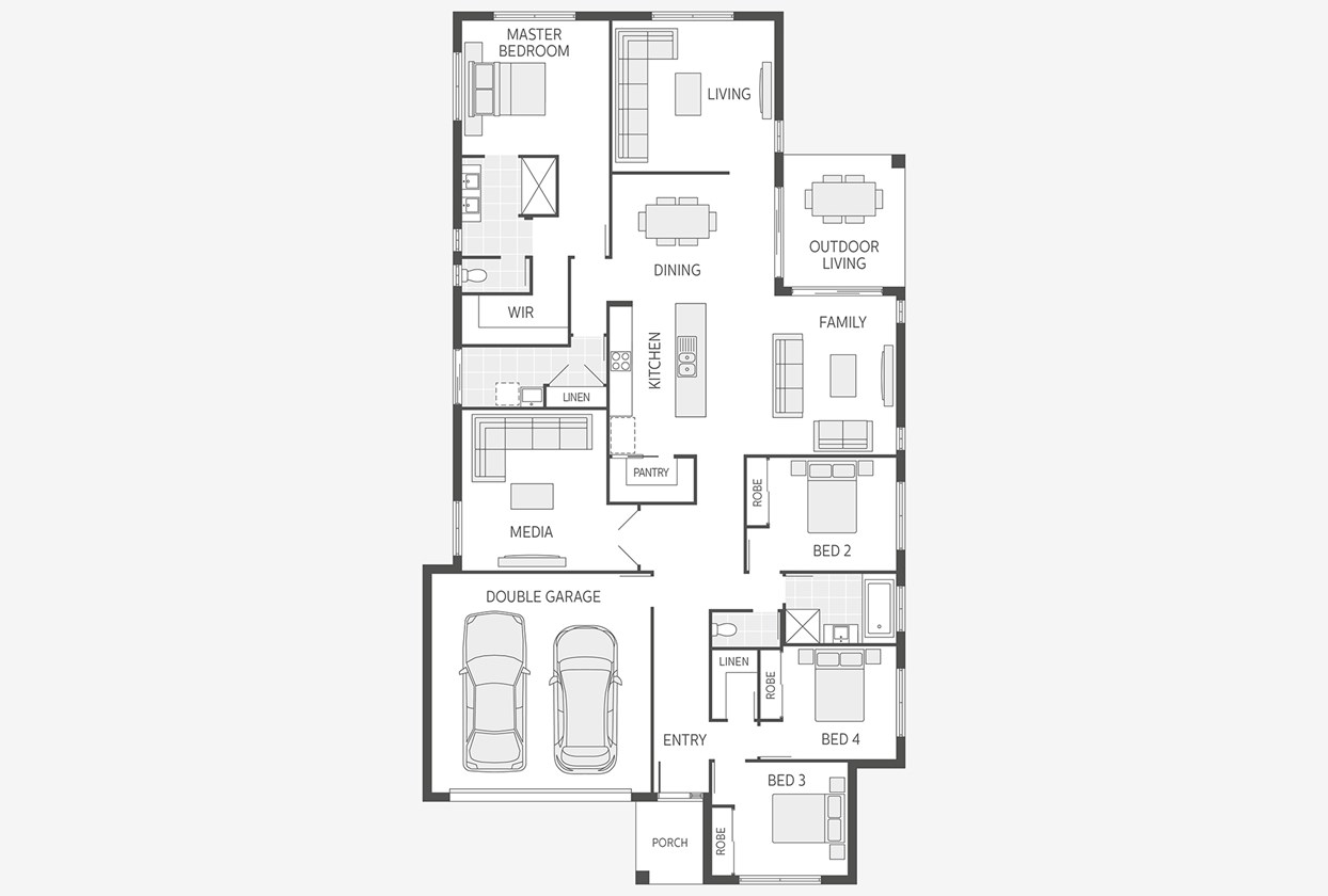 Coral Homes - Milan 27 Display Home Floorplan