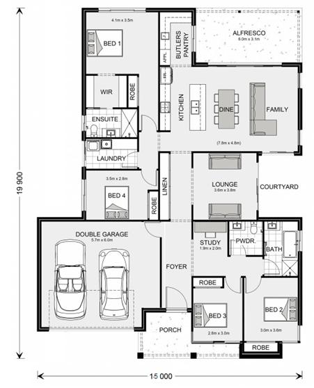 Seacrest 240 extended Horizon floor plan