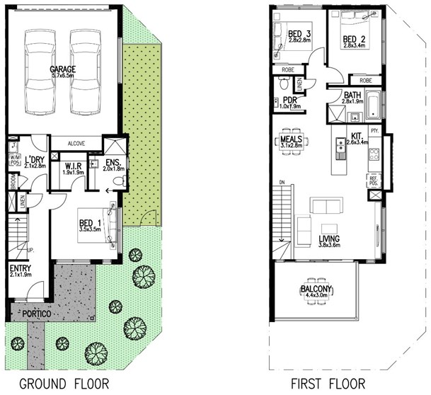 Metricon Townhomes_Stage 307 Mt A_ 30736 Floorplan