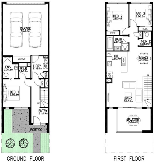 Metricon Townhomes_Stage 307 Mt A_ 30737 Floorplan