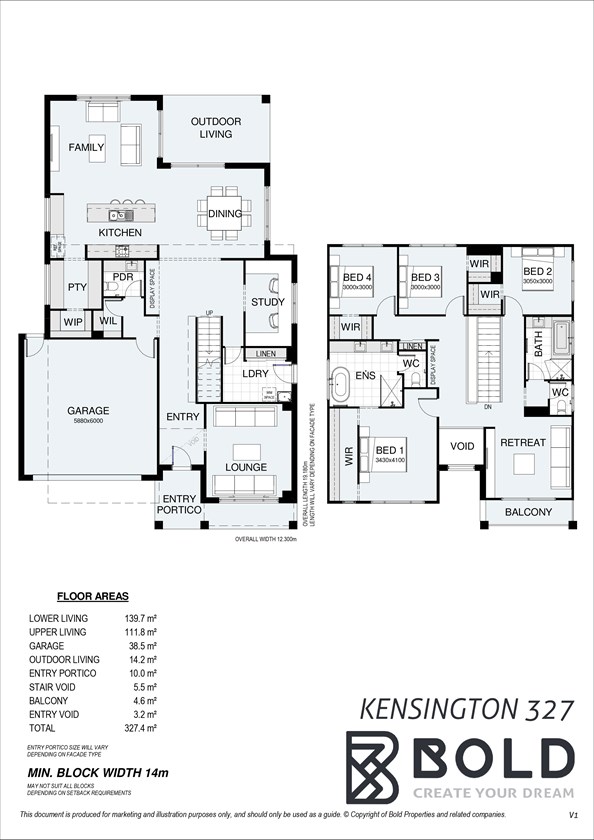 Kensington 327 floor plan