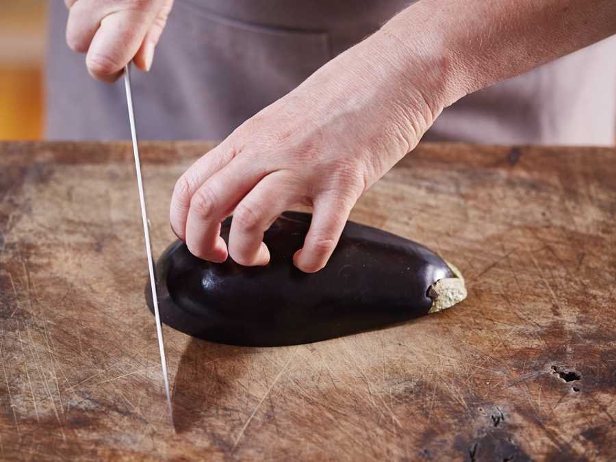 Knife and Eggplant