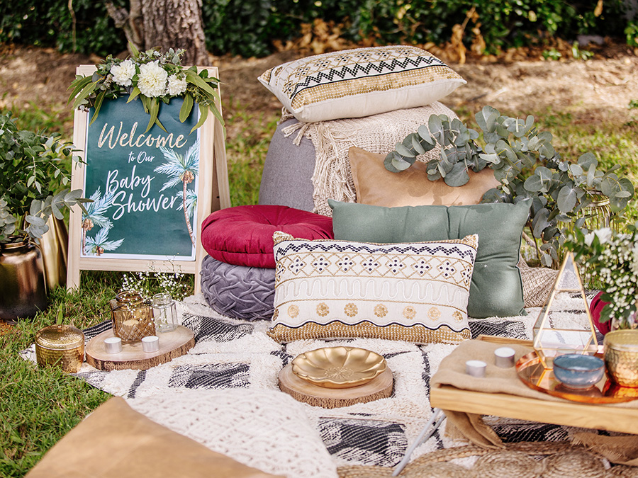 The Perfect Outdoor Baby Shower Setup